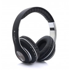 Casti stereo fara fir,Bluetooth,radio,mp3 player,negru