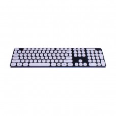 Tastatura si Mouse Wireless,Butoane Albe,Fara fir,negru,43,5cm