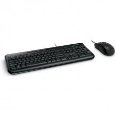 Kit tastatura si mouse microsoft Desktop 600 cu fir 110 taste format standard mouse 800dpi 3/1 butoane negru 3j2-00003