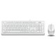 Set Tastatura si mouse cu fir, culoare alb
