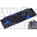 Tastatura Multimedia negru albastru ultra portabil 40cm 