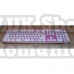 Tastatura si Mouse Wireless,Butoane Albe,Fara fir,roz,43,5cm