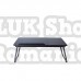 Stand laptop Masuta,blat mdf,aluminiu,negru,55 cm