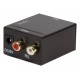 Convertor audio logilink intrare: 1 x toslink 1 x coaxial iesire: 2 x rca  24-bit 96khz alimentator extern 5v / 1a black