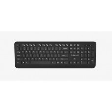 Tastatura delux wireless 104 taste multimedia 12 combinatii fn usb negru K193g-bk