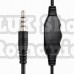 Casti gembird cu fir standard utilizare multimedia call center microfon pe brat conectare prin jack 3.5 mm alb / negru mhs-03-bkwt 