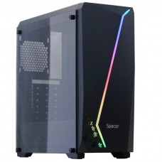 Carcasa Spacer Gaming Middle Tower Atx Flash Fara Sursa Sticla Securizata