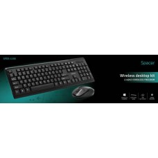Kit wireless spacer tastatura wireless + mouse wireless black Spds-1100 