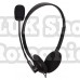 Casti gembird cu fir standard utilizare multimedia call center microfon pe brat conectare prin jack 3.5 mm x 2 negru mhs-123 
