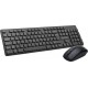 Kit tastatura si mouse delux Ka150+m136gx wireless 104 taste format standard mouse 3/1 butoane negru Ka150g